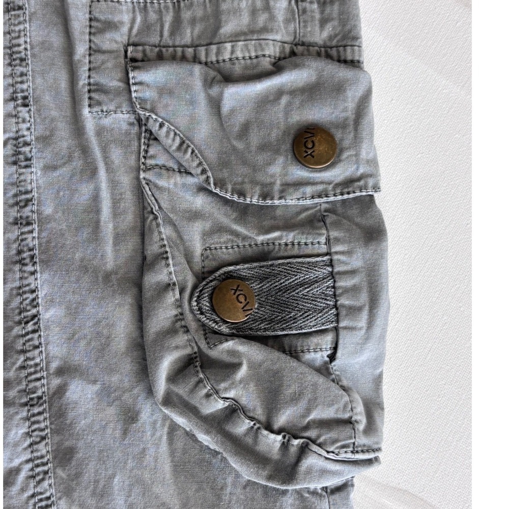 XCVI Tencel Cargo Pants Women's M Gray Lagenlook Grunge Utility Casual Y2K - Picture 7 of 7